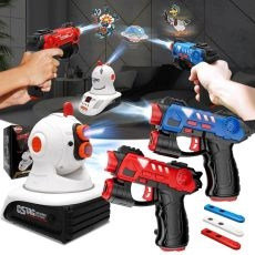 VATOS LASER TAG SET FOR KIDS – 2 PLAYER INFRARED BLASTER WITH ALIEN PROJECTOR