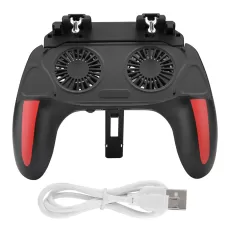 H10 MOBILE PHONE GAME HANDLE WITH DUAL FAN COOLING - SHOOTING JOYSTICK CONTROLLER FOR IOS & ANDROID