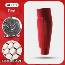 SHIN GUARD SOCKS SLEEVES WITH FOAM - COMPRESSION SHIN SUPPORT SLEEVES - PROTECTIVE FOOTBALL & SPORTS SHIN SUPPORT