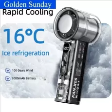HIGH-SPEED HANDHELD FAN - PORTABLE TURBO JET COOLING FAN WITH ADJUSTABLE SPEEDS