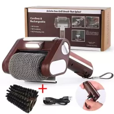 RECHARGEABLE ELECTRIC GRILL CLEANER ROLLER - STAINLESS STEEL GRILL CEANER BRUSH - GRILL CLEANING TOOL