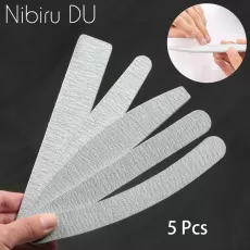 GREY SANDPAPER NAIL FILES - DOUBLE-SIDED UV GEL BUFFER | PROTECHSHOP
