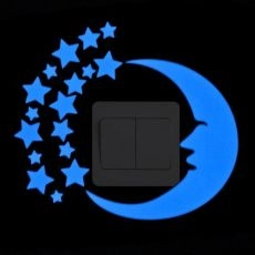 LIGHT SWITCH STICKER LUMINOUS WALL STICKERS CARTOON GLOW IN THE DARK STICKER DECAL FOR KIDS ROOM DECORATION