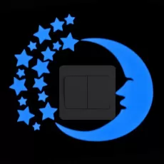 LIGHT SWITCH STICKER LUMINOUS WALL STICKERS CARTOON GLOW IN THE DARK STICKER DECAL FOR KIDS ROOM DECORATION