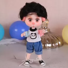 SIAMESE 15CM MINI DOLL - MINI FASHION DOLL WITH ACCESSORIES - CUTE COLLECTIBLE MINI DOLL GIFT