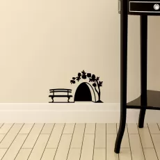 SMALL MOUSE HOLE WALL STICKER DOOR CUPBOARD ART KIDS ROOM DECORATION CREATIVE PVC CARVED STICKERS ON THE WALL