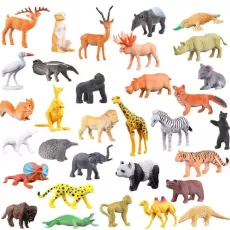 MINI ANIMAL WORLD ZOO MODEL FIGURE ACTION TOY SET CARTOON SIMULATION ANIMAL LOVELY PLASTICS COLLECTION TOY