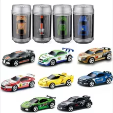 8 COLORS 20KM/H COKE CAN MINI RC CAR RADIO REMOTE CONTROL MICRO RACING CAR 4 FREQUENCIES TOY