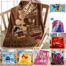Disney Classic Cartoon Minnie Mickey Mouse Stitch Kids Children Blankets