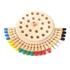 KIDS WOODEN MEMORY CHESS GAME MATCH STICK FUN BLOCK BOARD GAME EDUCATIONAL COLOR COGNITIVE ABILITY FAMILY PARTY