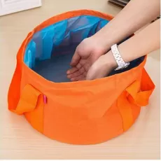 PORTABLE OUTDOOR TRAVEL FOLDABLE FOLDING CAMPING WASHBASIN BASIN BUCKET BOWL SINK WASHING BAG