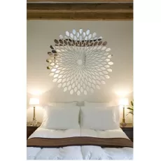 REFLECTIVE DECALS 56 DIA 3D EFFECTIVE GRAPHIC DECORATIVE STICKERS WALL MIRROR FINISH