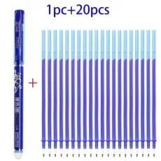 STUDENTS USE MAGIC ERASABLE PEN AND REFILL BLUE REPLACEABLE PEN STATIONERY PEN