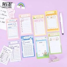 30 Sheets/pack Cute Weekly & Daily Schedule Mini Memo Pad N Times Sticky Notes