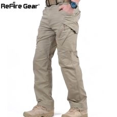 Cargo Pants Men Combat SWAT Army Military Pants Cotton Many Pockets Stretch Flexible Man