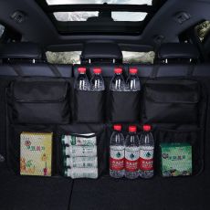 Car Rear Seat Back Storage Bag Multi Hanging Nets Pocket Trunk Bag Organizer
