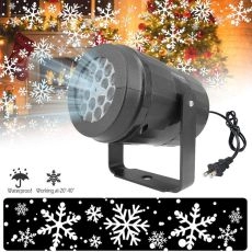 LED Stage Lights LED snowflake light white snowstorm projector
