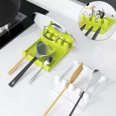 SPOON HOLDER STAND PLASTIC LADLE SHOVEL REST FOR POT COVER CUTLERY SPATULA HOLDER RACK