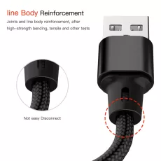 3IN1 TYPE C 8PIN MICRO USB FAST CHARGING CABLE DURABLE PHONE CABLE