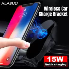 CAR PHONE HOLDER QI WIRELESS CHARGER FOR IPHONE X SAMSUNG PHONE HOLDER CAR