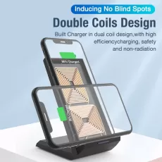 CHARGER STAND FOR IPHONE 11 PRO 8 X XS  SAMSUNG S10 S9 S8 FAST WIRELESS CHARGING
