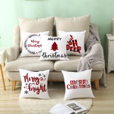 Merry Christmas Cushion Cover Pillowcase Christmas Decorations