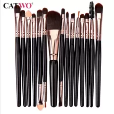 15PCS MAKEUP BRUSHES SET EYE SHADOW FOUNDATION POWDER  EYELASH MAKE UP BRUSH COSMETIC BEAUTY TOOL