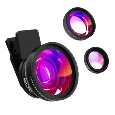 Lens 0.45x Super Wide Angle 12.5x Super Macro HD Camera Lens For iPhone 8 7 6 XS Huawei Xiaomi Samsung