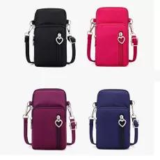 UNIVERSAL LEATHER CELL PHONE BAG SHOULDER ARM BAG POCKET WALLET POUCH CASE