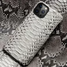 PYTHON LEATHER PHONE CASE FOR IPHONES  SNAKESKIN COVER MOBILE CASE