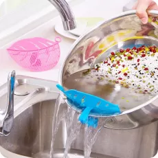 LEAF SHAPE DURABLE CLEAN RICE WASH SIEVE BEANS PEAS CLEANING GADGET