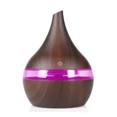 AROMATHERAPY AIR DIFFUSER WOOD GRAIN ULTRASONIC AIR HUMIDIFIER COOLING FOG MACHINE