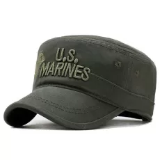 CORPS CAP HAT MILITARY HATS CAMOUFLAGE FLAT TOP HAT MEN COTTON HAT  NAVY EMBROIDERED CAMO HAT