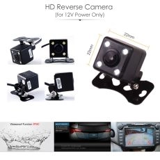 Foldable TFT LED Car Vehicle Rear View Parking Monitor Screen Reverse Camera Kit