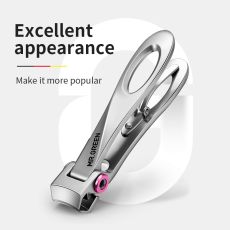 Nail Clippers Stainless Steel Wide Jaw Opening Manicure Fingernail Cutter Thick Hard Ingrown Toenail