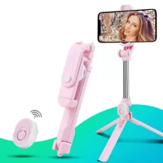WIRELESS BLUETOOTH SELFIE STICK TRIPOD REMOTE PALO HANDPHONE LIVE PHOTO HOLDER TRIPOD CAMERA