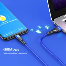 FAST CHARGING TYPE C USB CABLE FOR SAMSUNG S10 XIAOMI REDMI NOTE 7 TYPE C MOBILE
