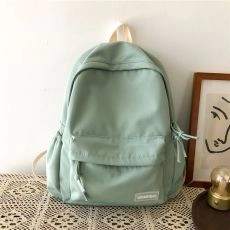 School backpack Large Solid Color Girls Travel Bag College Schoolbag Female Laptop Back