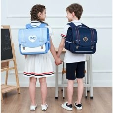 Schoolbag Quality Leather Kids Backpack 2 Sizes Large Capacity Boys Backpacks Back