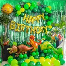 97pcs Dinosaur Birthday Party Decoration Balloons Arch Garland Kit Happy Birthday Balloons
