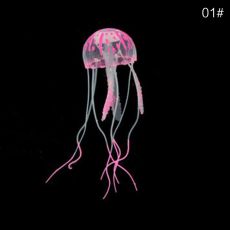 Jellyfish Ornament Decor Glowing Effect Fish Tank Decoration Aquatic Pet Supplies