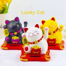 Lucky Wealth Waving Cat Gold Waving Hand Cat Home Decor Welcome Waving Cat sculpture