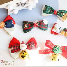 Christmas Decorations 2022 Christmas Pet Bow Tie New Year Collar Santa Claus