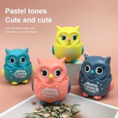1pc Funny Owl Inertial Car Classic Wind Up Toys Baby Boy Girl Pull Back Toys Kindergarten Kids Christmas Gifts