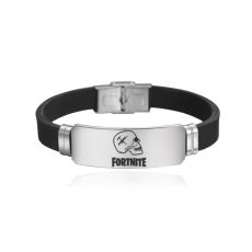 Fortnite Bracelet Game Figure Stainless Steel Adjustable Silicone Wristband Kid Birthday Toys Children's Christmas Gifts