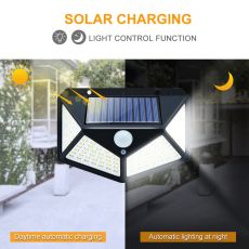 100/114 LED Solar Lamp Outdoor Waterproof Solar Powered spotlights PIR Motion Sensor Street Light for Garden