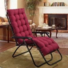 Soft Cushions for Lounge Chair  Beach Chair Cotton Seat Pad Chair Pads
