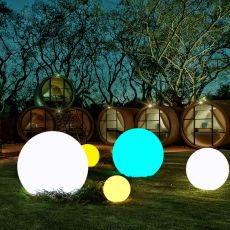 Waterproof LED Garden Ball Light Outdoor Lawn Lamps Rechargeable Christmas Party RGB Landscape