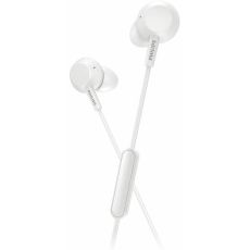 Philips Earphones E4105WT/00 with Microphone (BASS+, Built-In Remote Control, 10