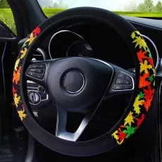 38CM ELASTIC CAR STEERING WHEEL COVER ETHNIC STYLE PRINT ANTI-SLIP CAR STYLING CAR STEERING-WHEEL COVER